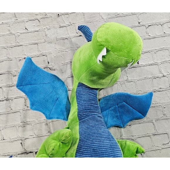 Toys R Us Green Dragon Plush 28" Stuffed Toy Animal Adventure 2013 Retired - Picture 5 of 10